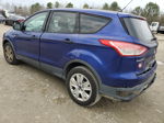 2013 Ford Escape S Синий vin: 1FMCU0F78DUB35159