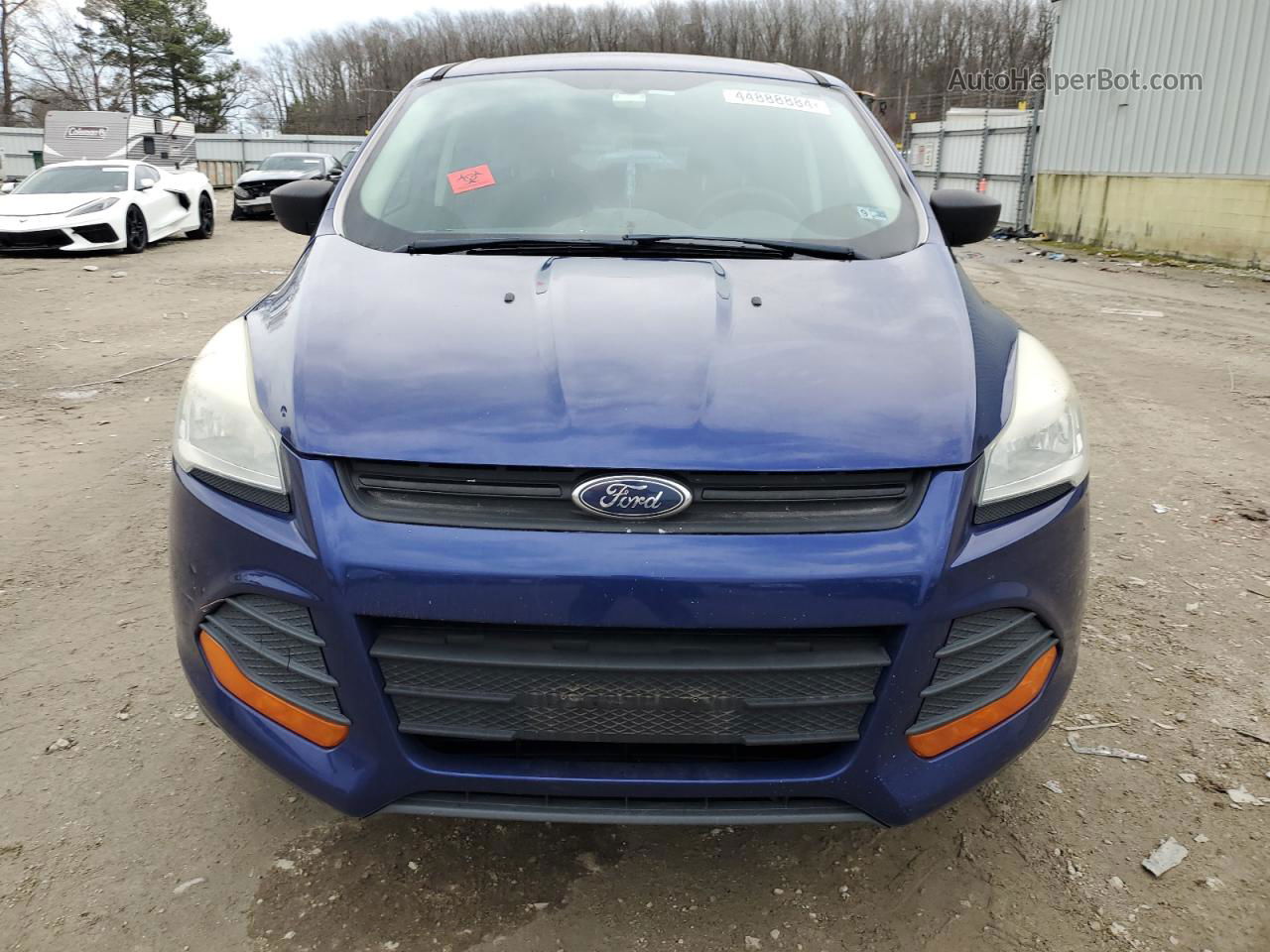 2013 Ford Escape S Синий vin: 1FMCU0F78DUB35159