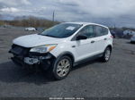 2013 Ford Escape S White vin: 1FMCU0F78DUB49384