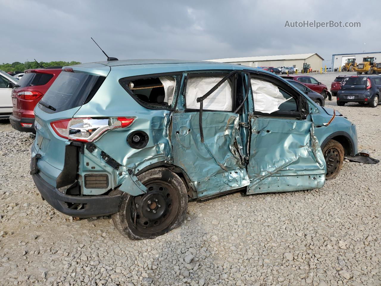 2013 Ford Escape S Turquoise vin: 1FMCU0F78DUD31943