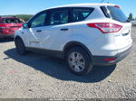 2014 Ford Escape S White vin: 1FMCU0F78EUB81138