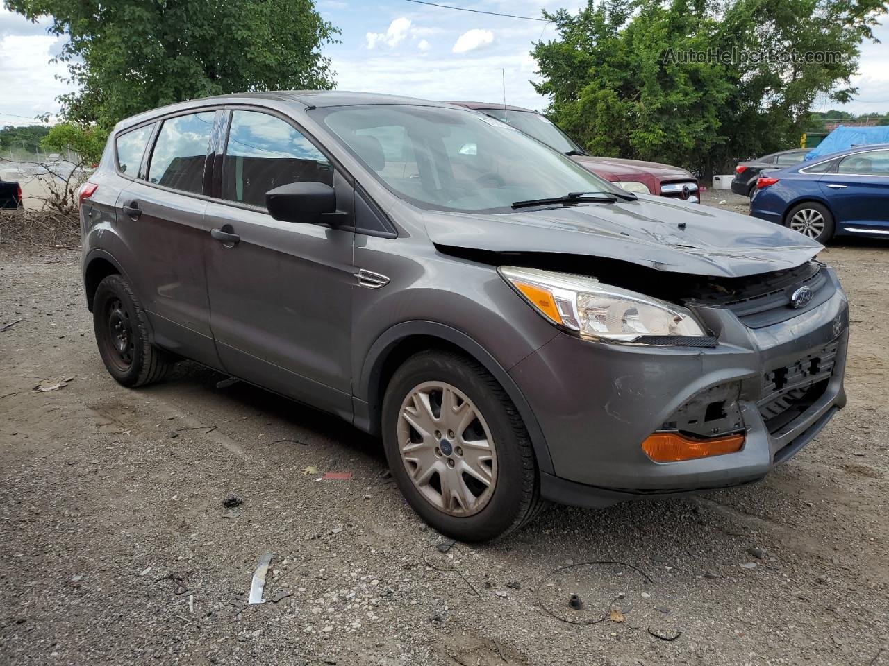 2014 Ford Escape S Gray vin: 1FMCU0F78EUB91975