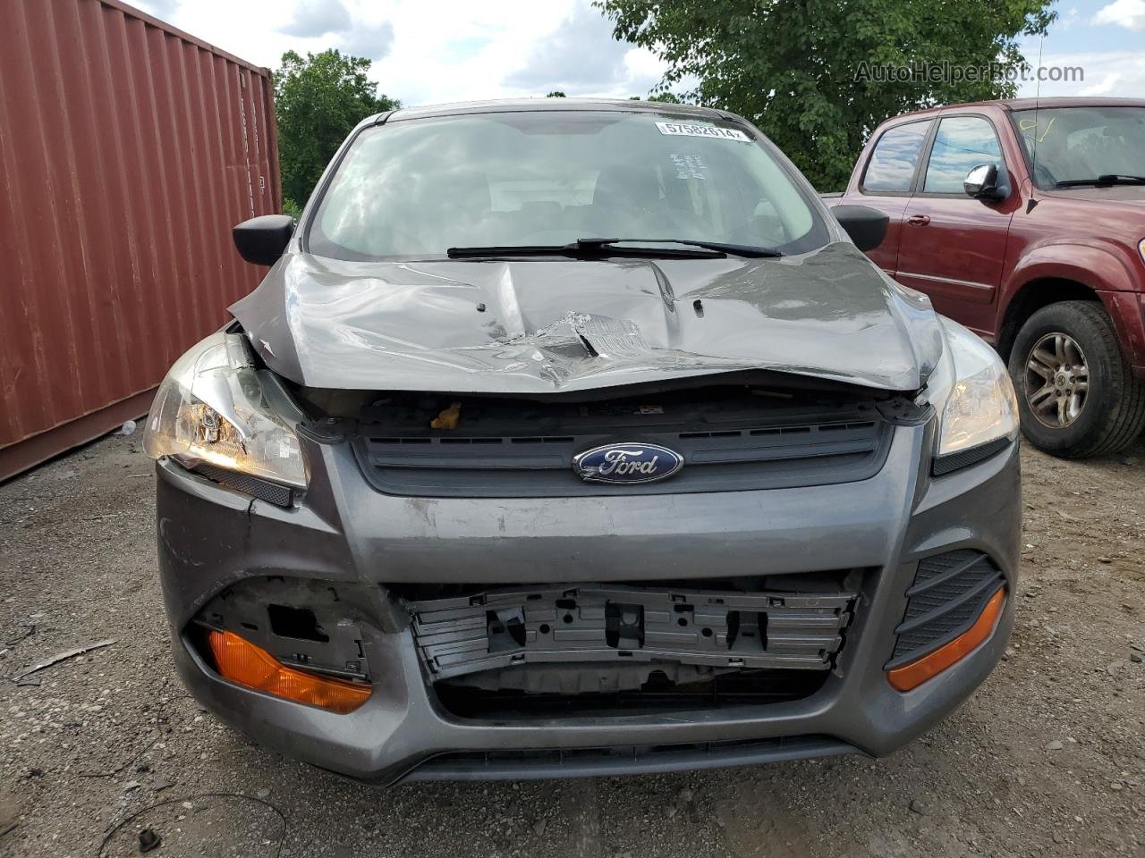 2014 Ford Escape S Gray vin: 1FMCU0F78EUB91975