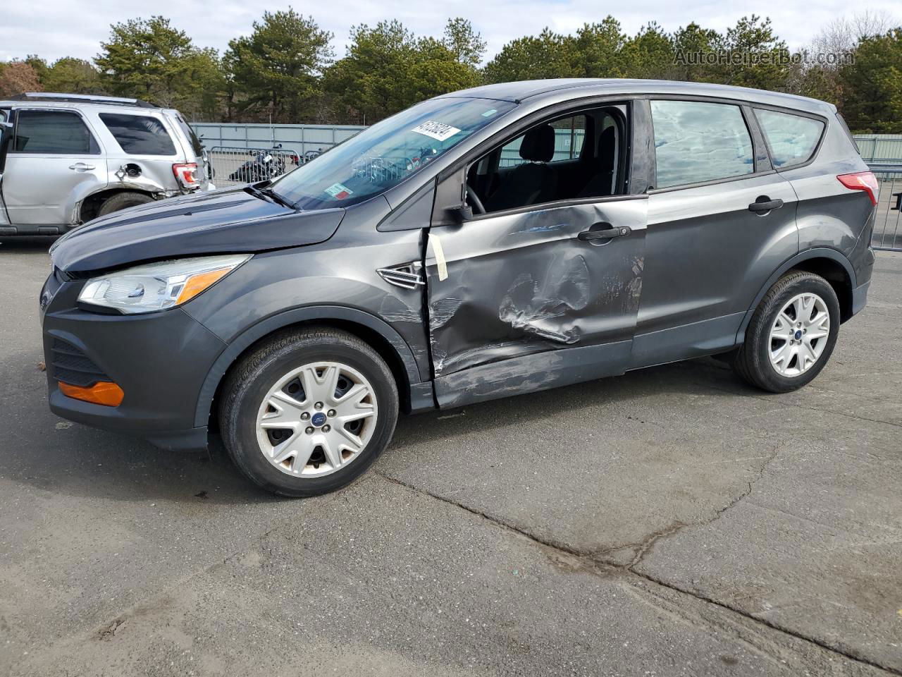 2015 Ford Escape S Gray vin: 1FMCU0F78FUB10264