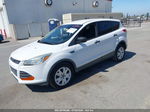 2016 Ford Escape S White vin: 1FMCU0F78GUB40964