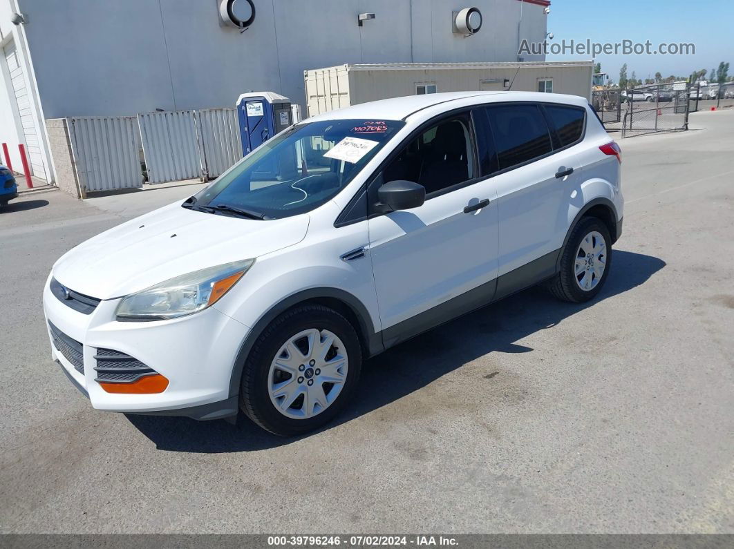 2016 Ford Escape S White vin: 1FMCU0F78GUB40964