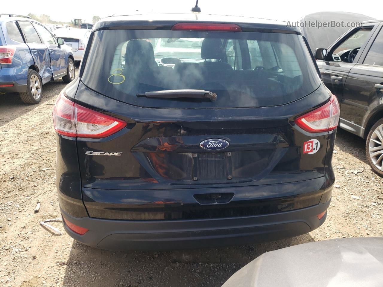 2016 Ford Escape S Black vin: 1FMCU0F78GUC07000