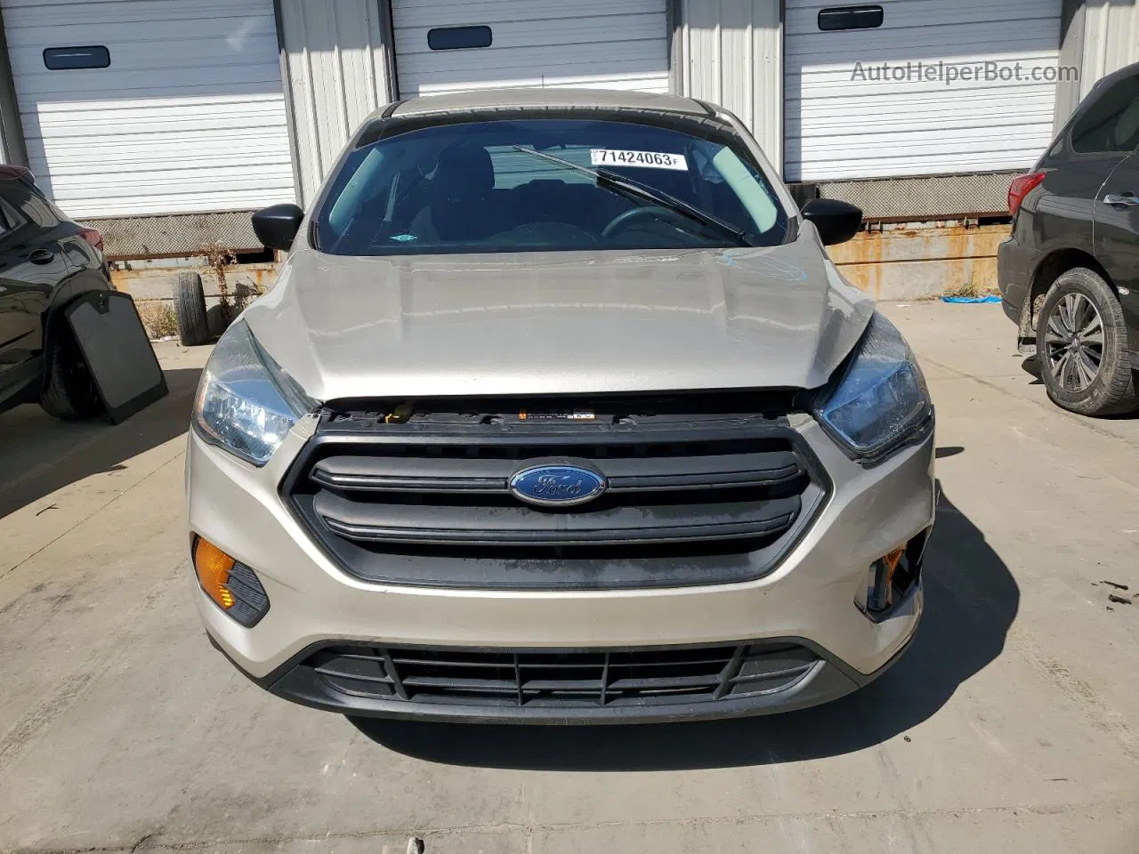 2017 Ford Escape S Silver vin: 1FMCU0F78HUB87476