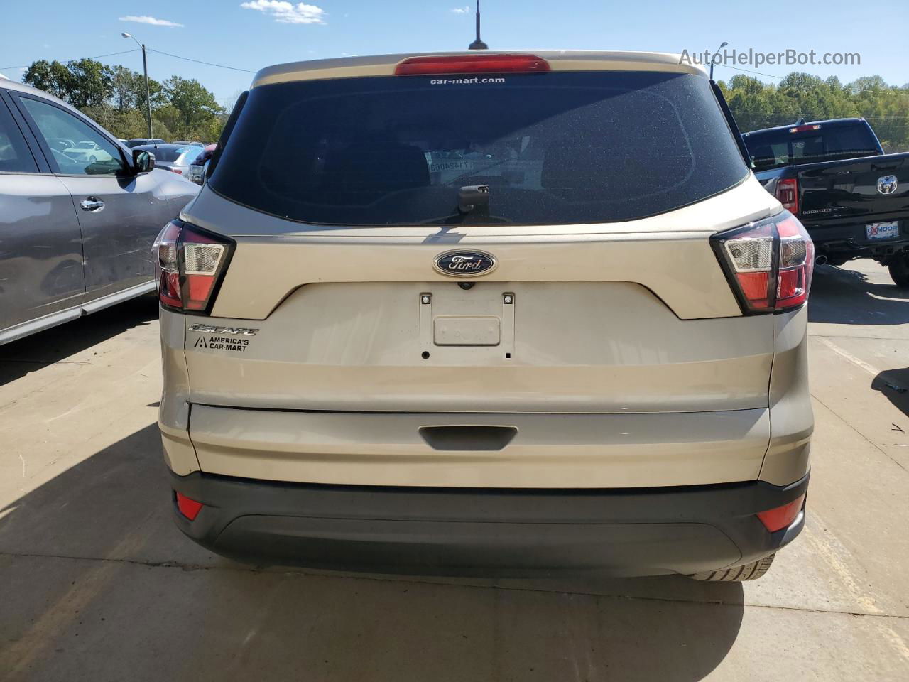 2017 Ford Escape S Silver vin: 1FMCU0F78HUB87476