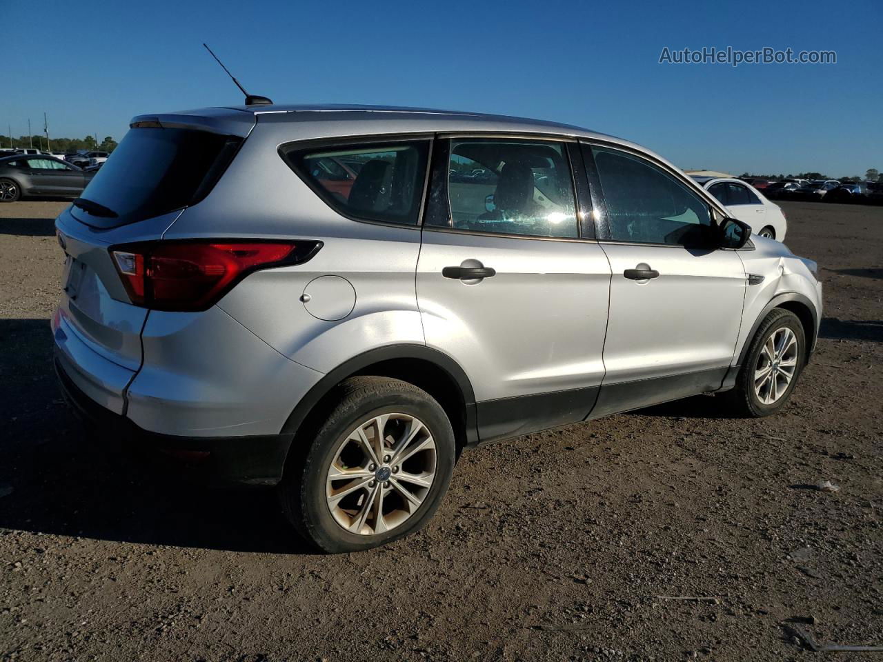 2019 Ford Escape S Silver vin: 1FMCU0F78KUA70889