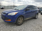 2013 Ford Escape S Blue vin: 1FMCU0F79DUB61642