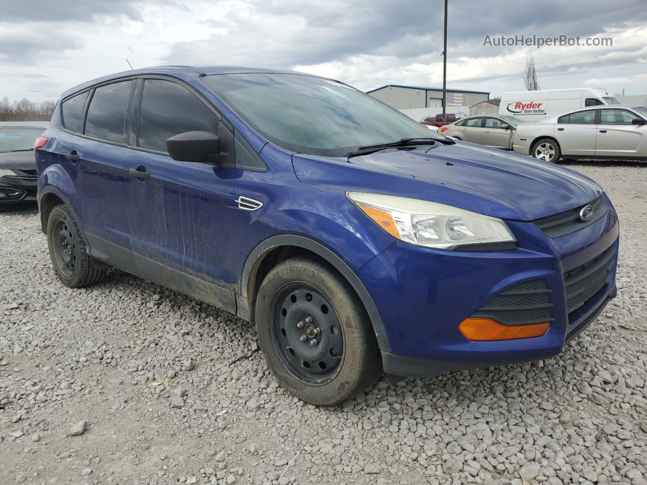 2013 Ford Escape S Blue vin: 1FMCU0F79DUB61642