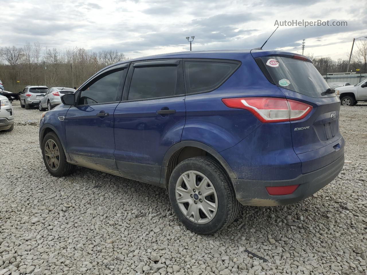 2013 Ford Escape S Blue vin: 1FMCU0F79DUB61642