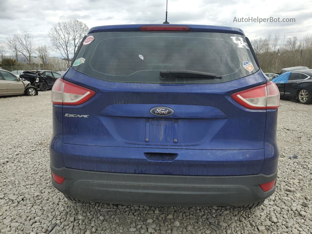 2013 Ford Escape S Blue vin: 1FMCU0F79DUB61642