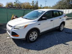 2013 Ford Escape S White vin: 1FMCU0F79DUC09141