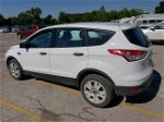 2014 Ford Escape S White vin: 1FMCU0F79EUB62744