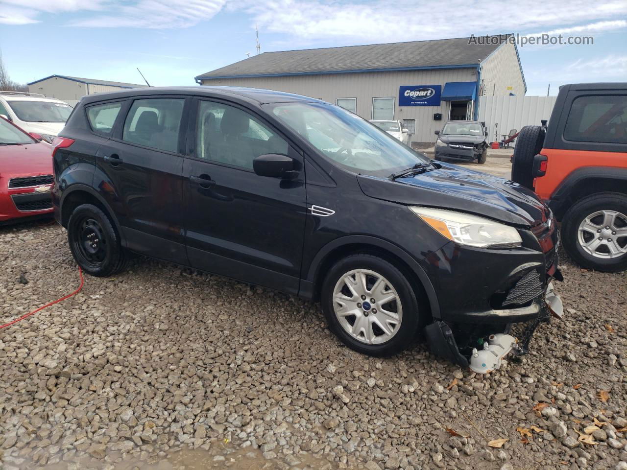 2014 Ford Escape S Black vin: 1FMCU0F79EUC10713