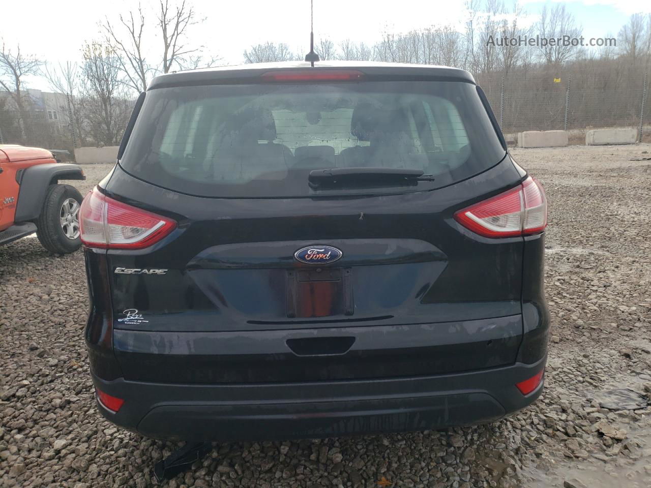 2014 Ford Escape S Black vin: 1FMCU0F79EUC10713