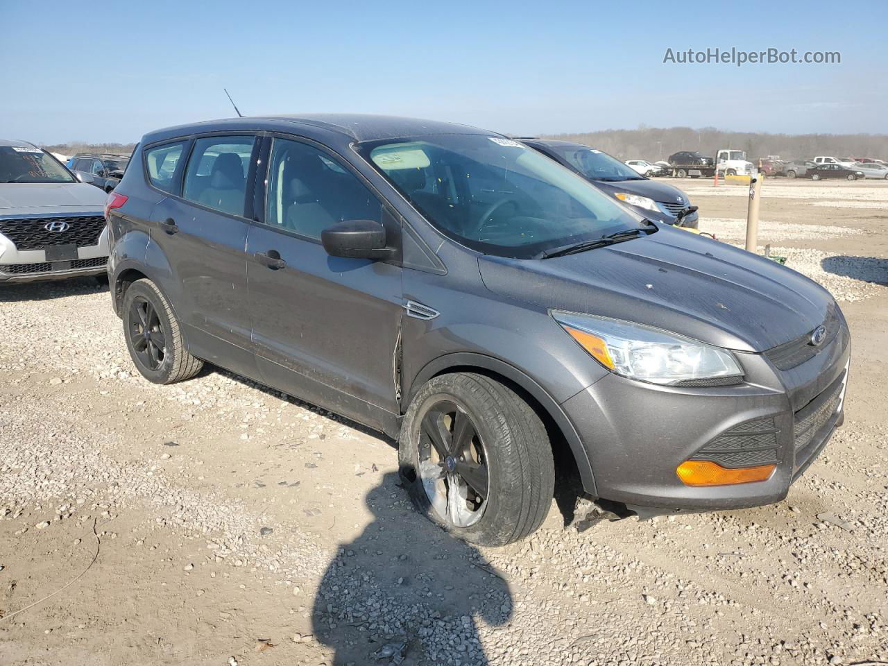 2014 Ford Escape S Серый vin: 1FMCU0F79EUE12192