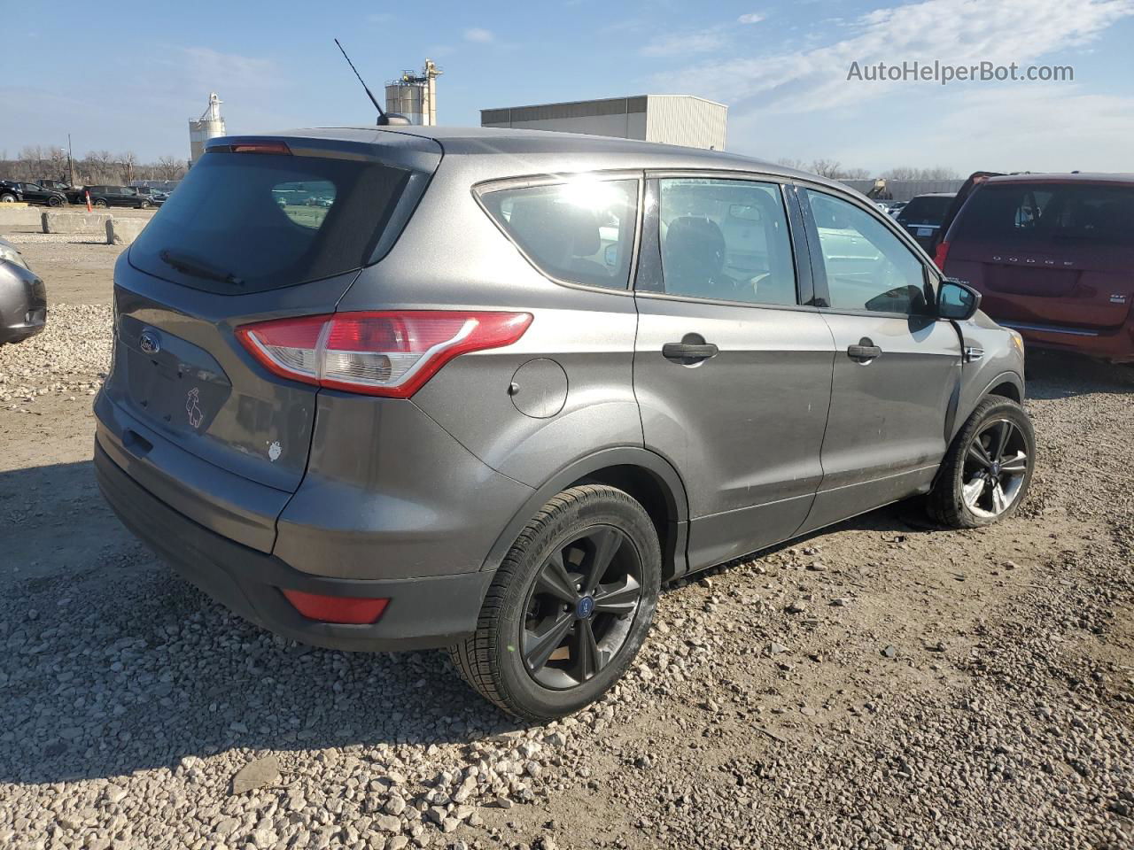 2014 Ford Escape S Серый vin: 1FMCU0F79EUE12192