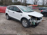 2015 Ford Escape S White vin: 1FMCU0F79FUA92728