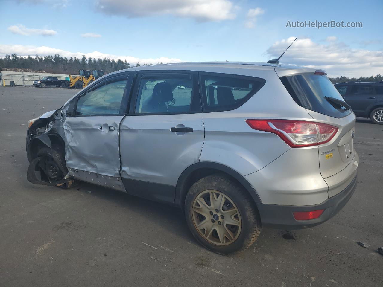 2015 Ford Escape S Silver vin: 1FMCU0F79FUB56685