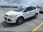 2015 Ford Escape S White vin: 1FMCU0F79FUB74152