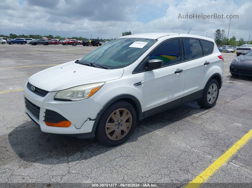 2015 Ford Escape S Белый vin: 1FMCU0F79FUB74152