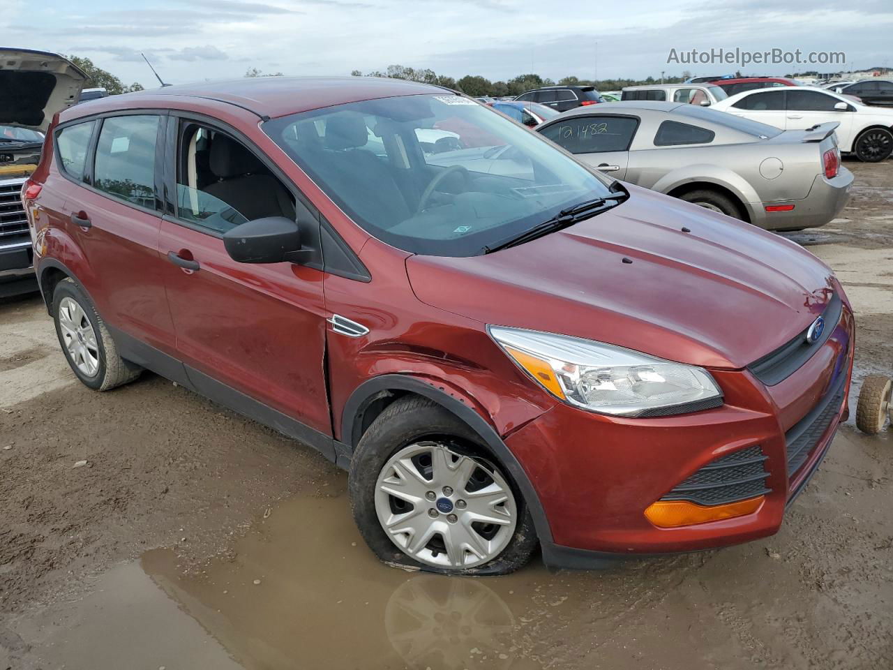 2015 Ford Escape S Maroon vin: 1FMCU0F79FUC32695