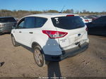 2015 Ford Escape S White vin: 1FMCU0F79FUC39176