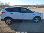 2015 Ford Escape S White vin: 1FMCU0F79FUC39176