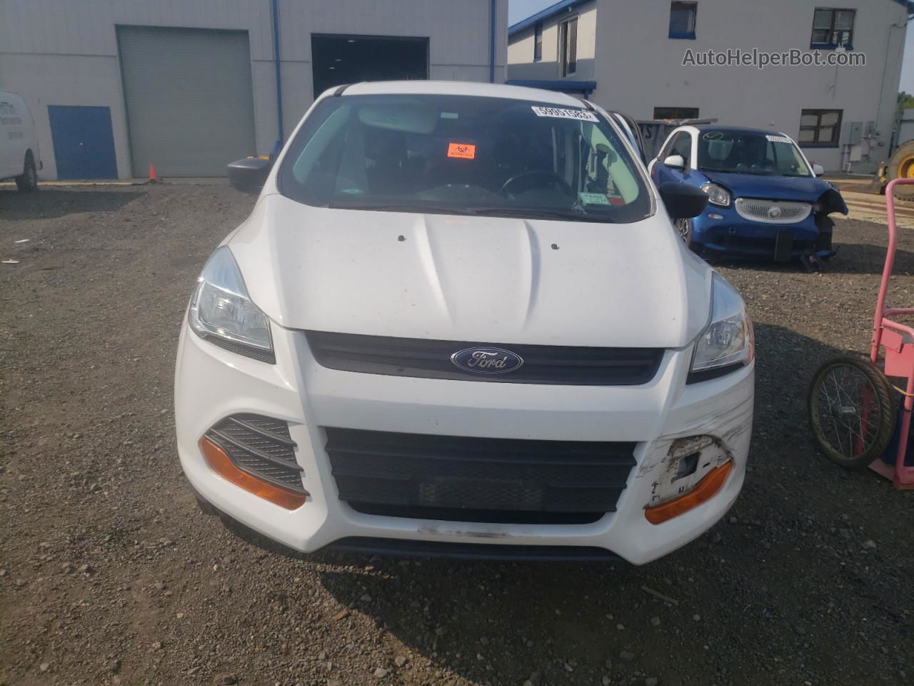 2016 Ford Escape S White vin: 1FMCU0F79GUB60608