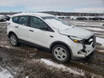 2017 Ford Escape S White vin: 1FMCU0F79HUB80097