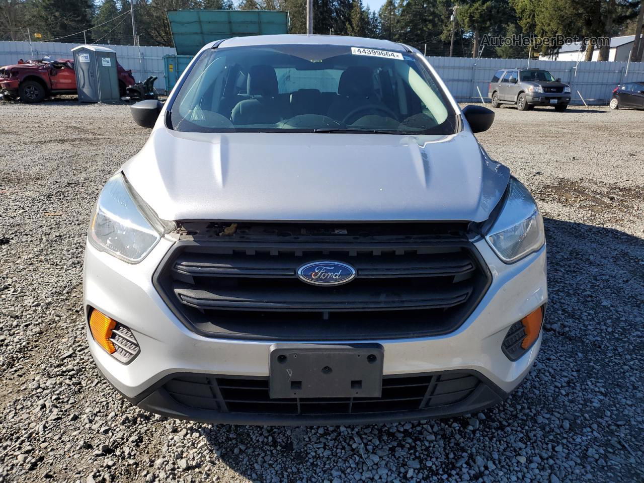 2017 Ford Escape S Silver vin: 1FMCU0F79HUC27452