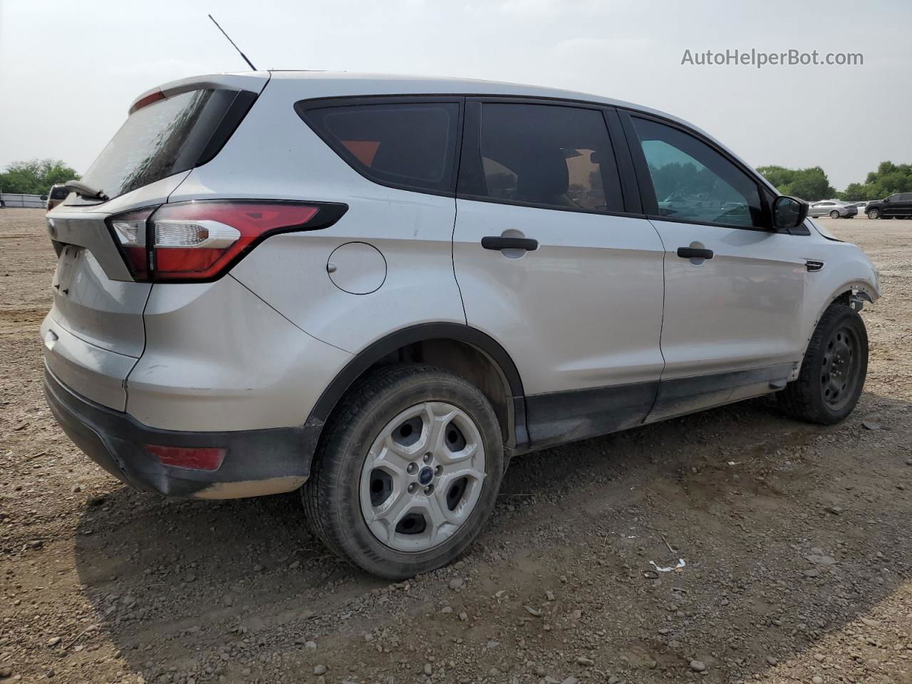 2017 Ford Escape S Silver vin: 1FMCU0F79HUC87439