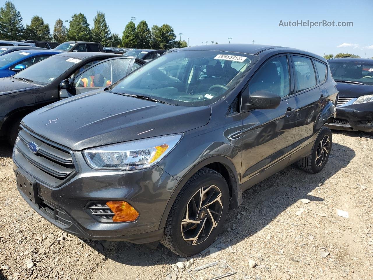 2017 Ford Escape S Charcoal vin: 1FMCU0F79HUE54348