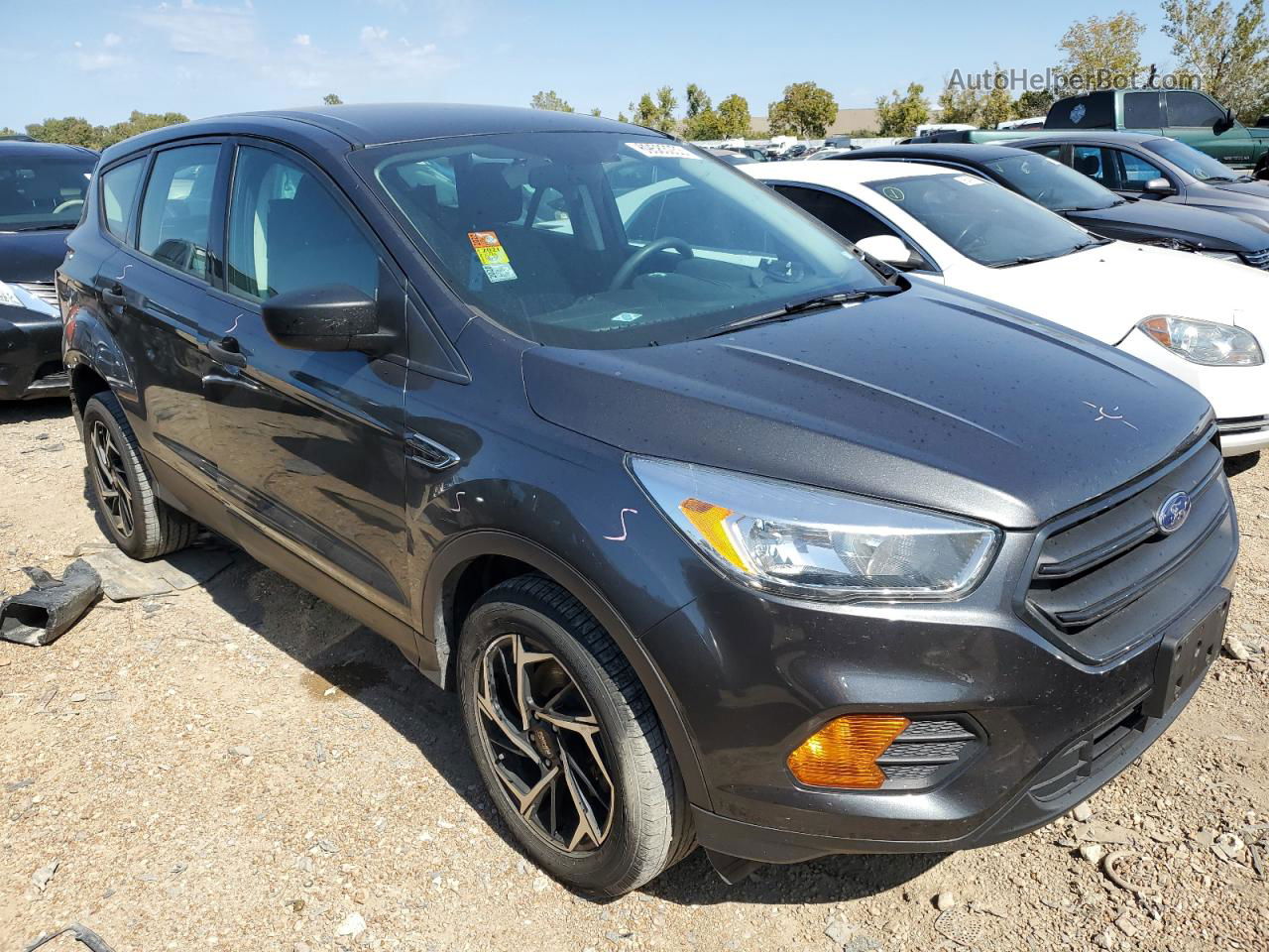 2017 Ford Escape S Charcoal vin: 1FMCU0F79HUE54348