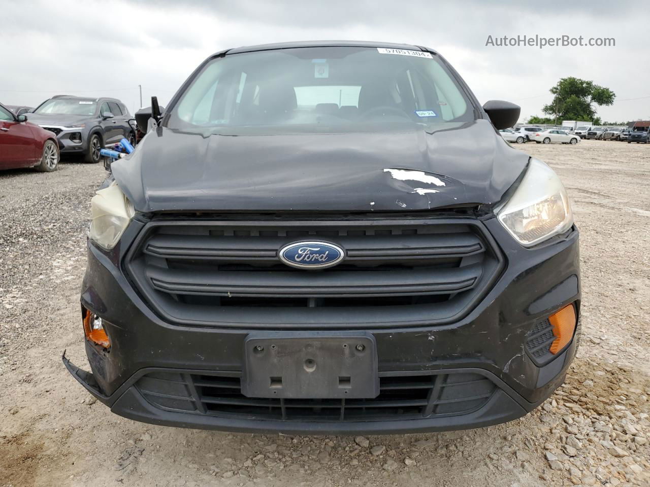 2017 Ford Escape S Черный vin: 1FMCU0F79HUE71716