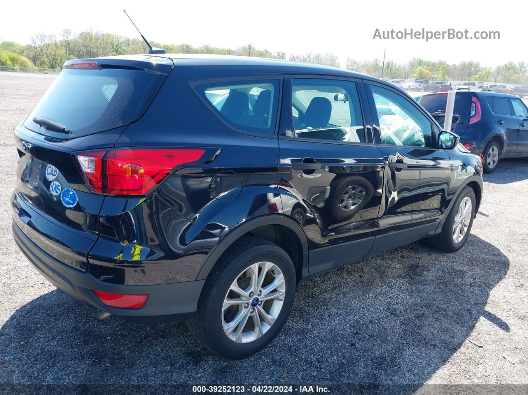 2019 Ford Escape S Black vin: 1FMCU0F79KUA10233