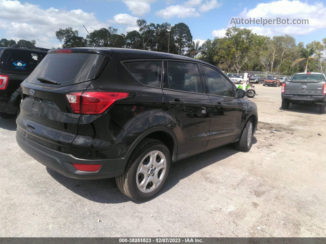 2019 Ford Escape S Black vin: 1FMCU0F79KUA10653