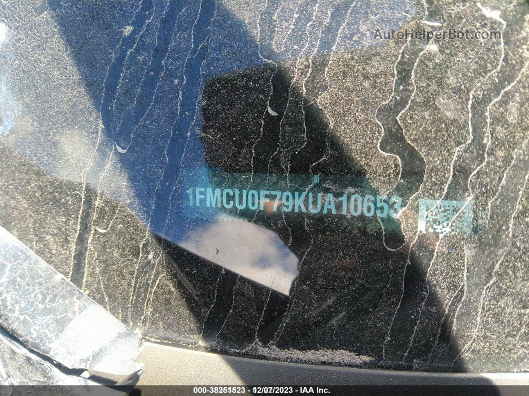 2019 Ford Escape S Черный vin: 1FMCU0F79KUA10653