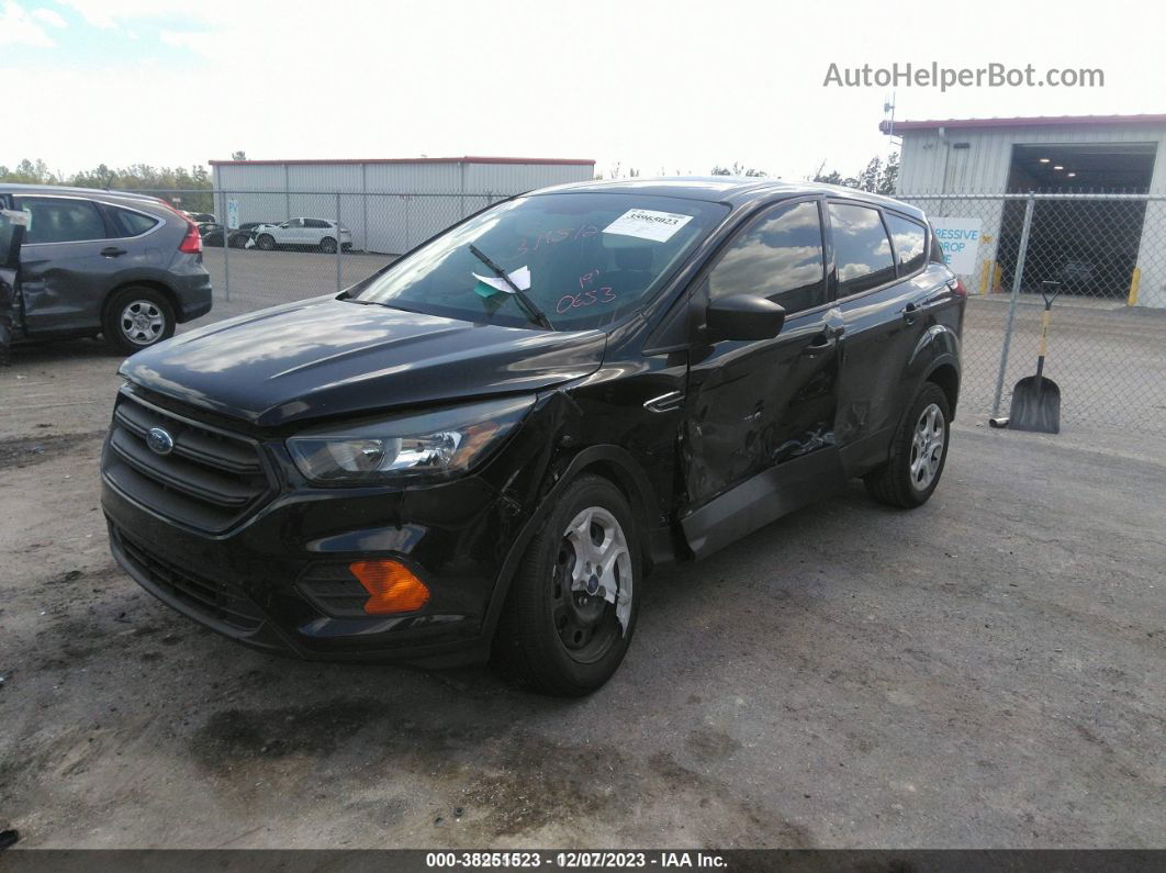 2019 Ford Escape S Черный vin: 1FMCU0F79KUA10653