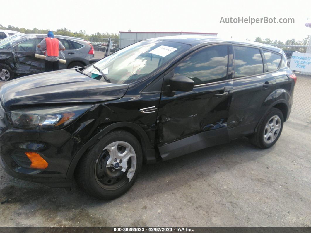 2019 Ford Escape S Black vin: 1FMCU0F79KUA10653