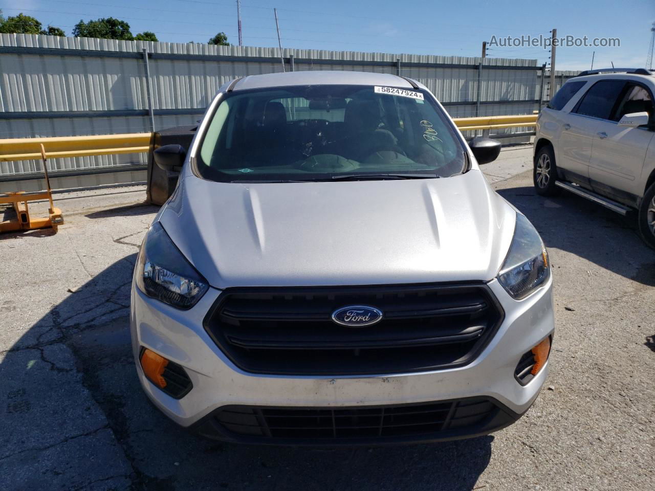 2019 Ford Escape S Silver vin: 1FMCU0F79KUA59027