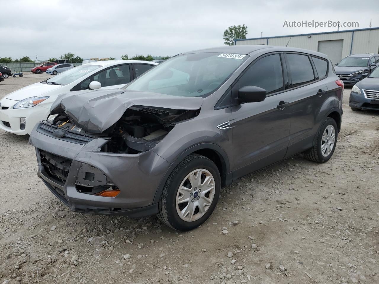 2013 Ford Escape S Gray vin: 1FMCU0F7XDUA99037