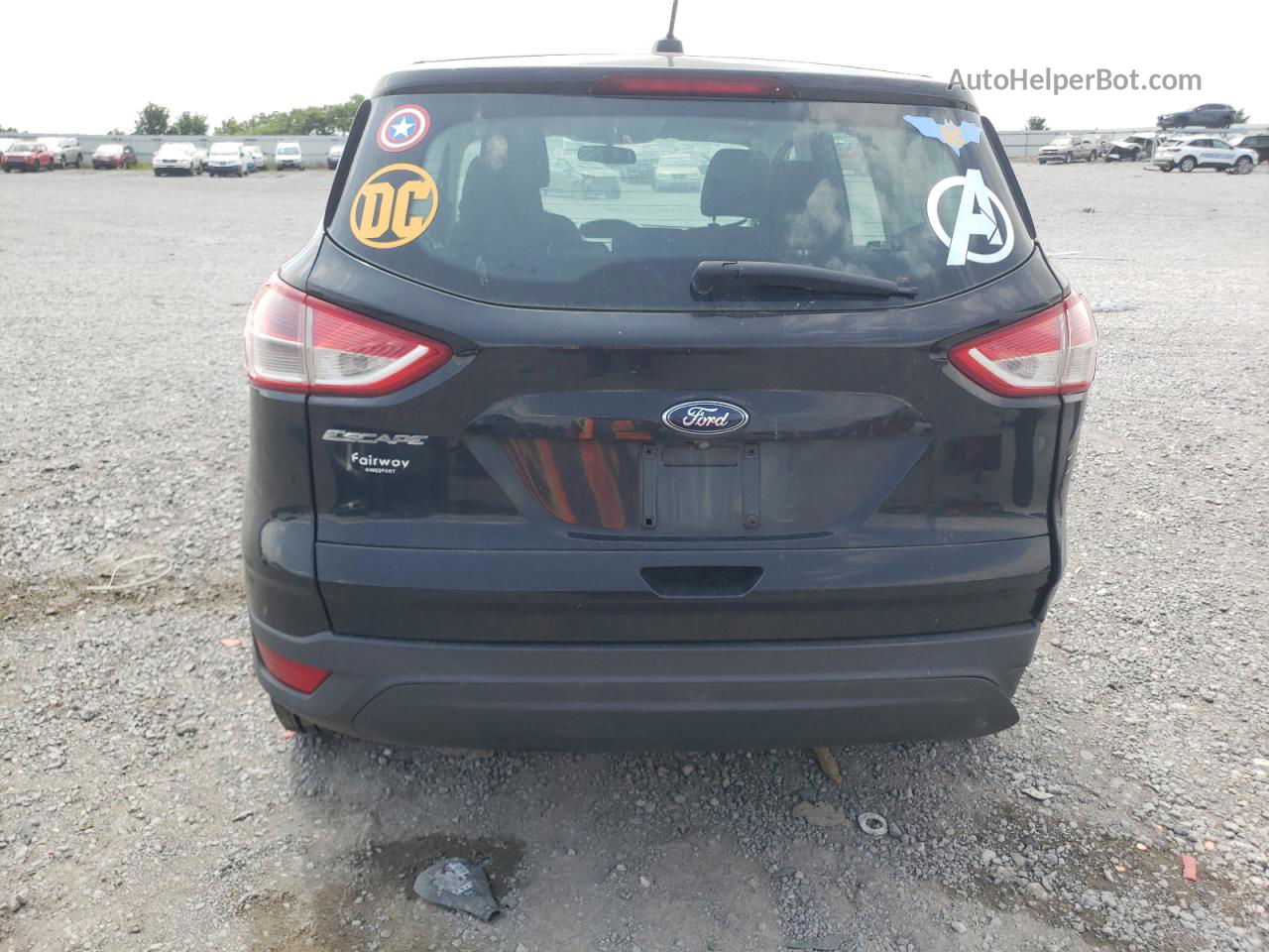 2014 Ford Escape S Black vin: 1FMCU0F7XEUA68744