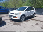 2014 Ford Escape S White vin: 1FMCU0F7XEUB62090