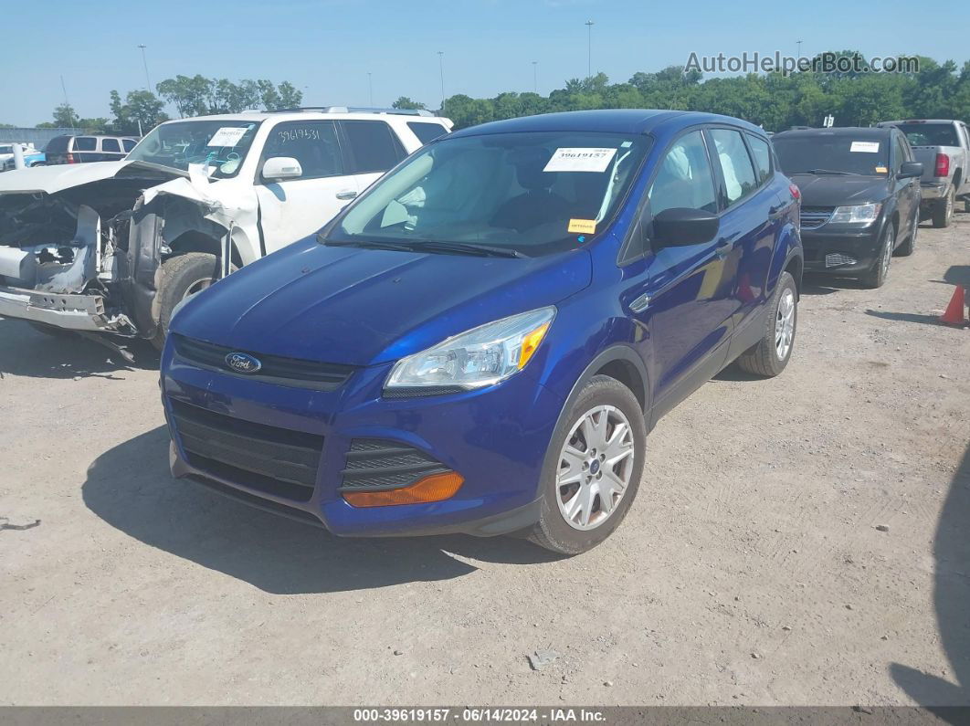 2014 Ford Escape S Blue vin: 1FMCU0F7XEUC19419