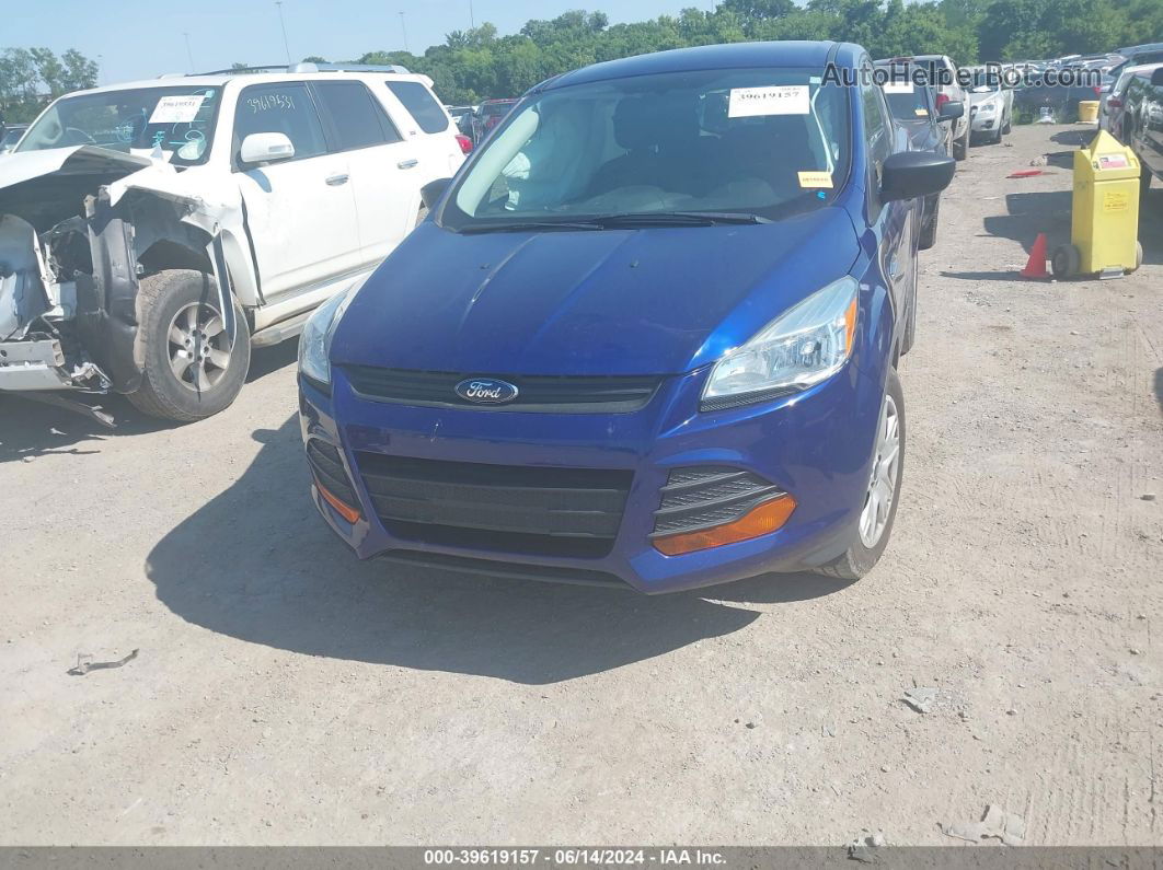 2014 Ford Escape S Blue vin: 1FMCU0F7XEUC19419