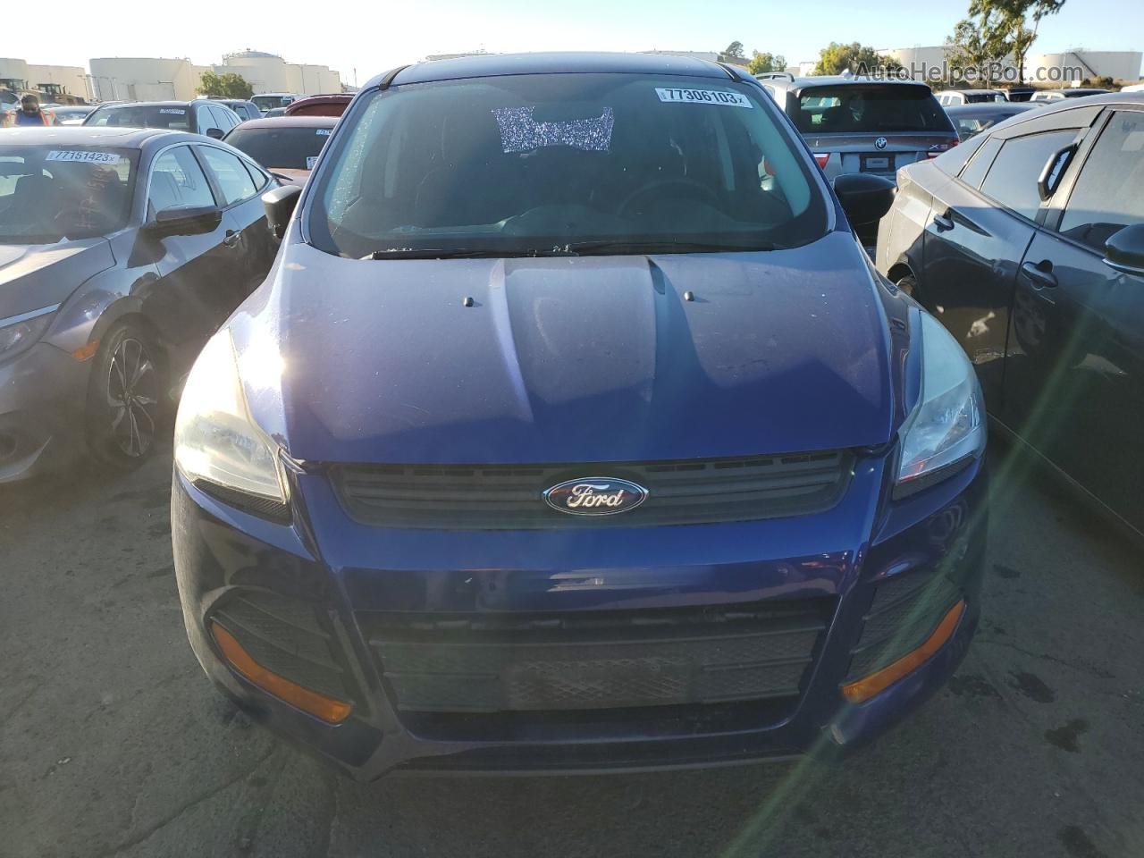 2015 Ford Escape S Blue vin: 1FMCU0F7XFUB95821